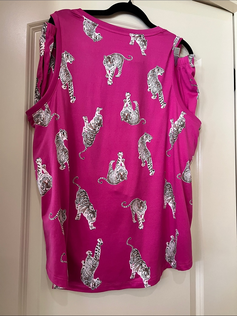 🌻 Women’s Pink Tiger-Print tank &shorts  Pajama . H157 - Picture 5 of 9